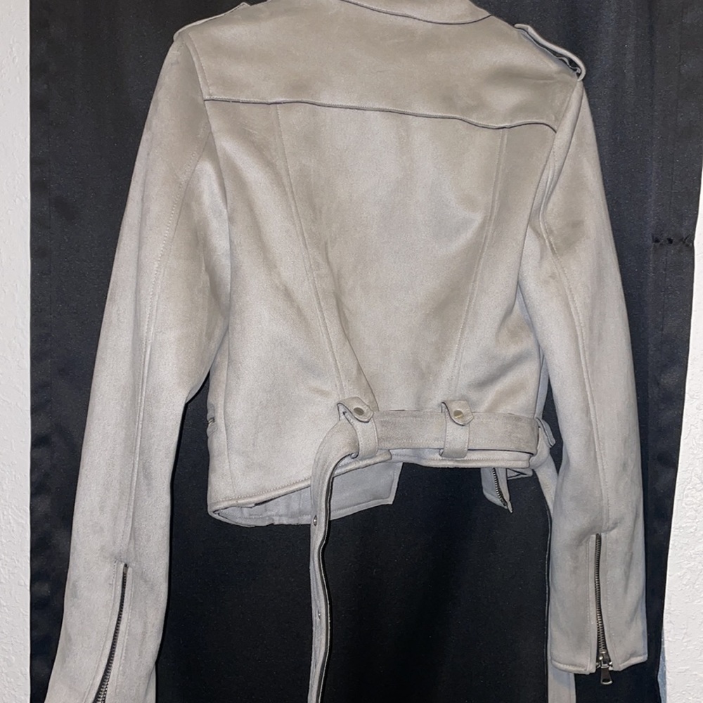 Grey Suede Jacket - Picture 4 of 4